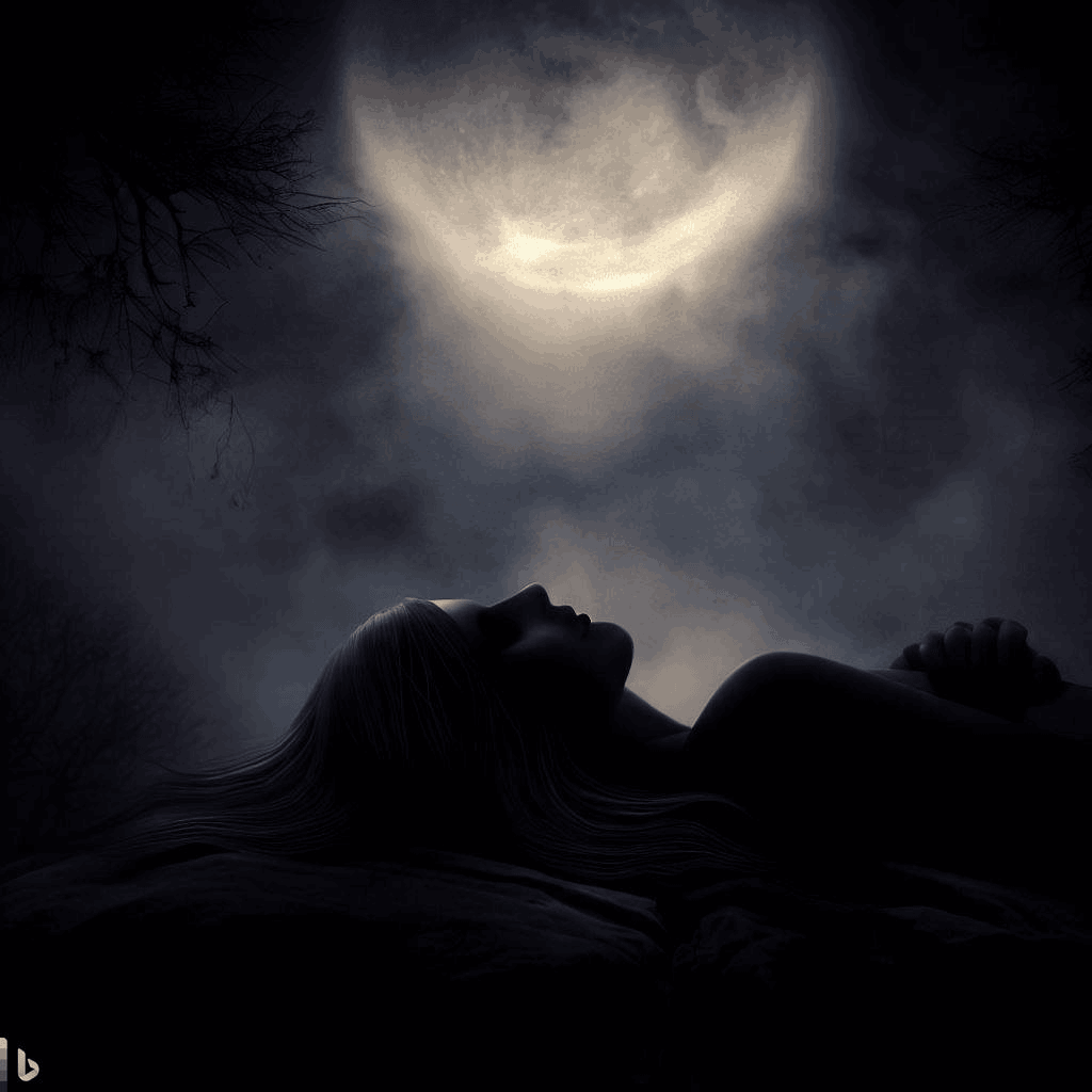 pessoa sonhando com a lua