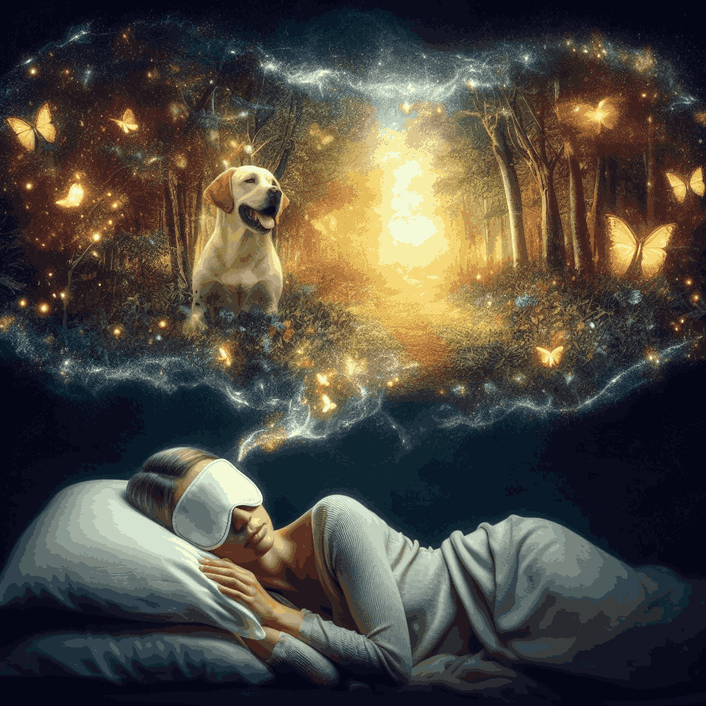 mulher sonhando com cachorro