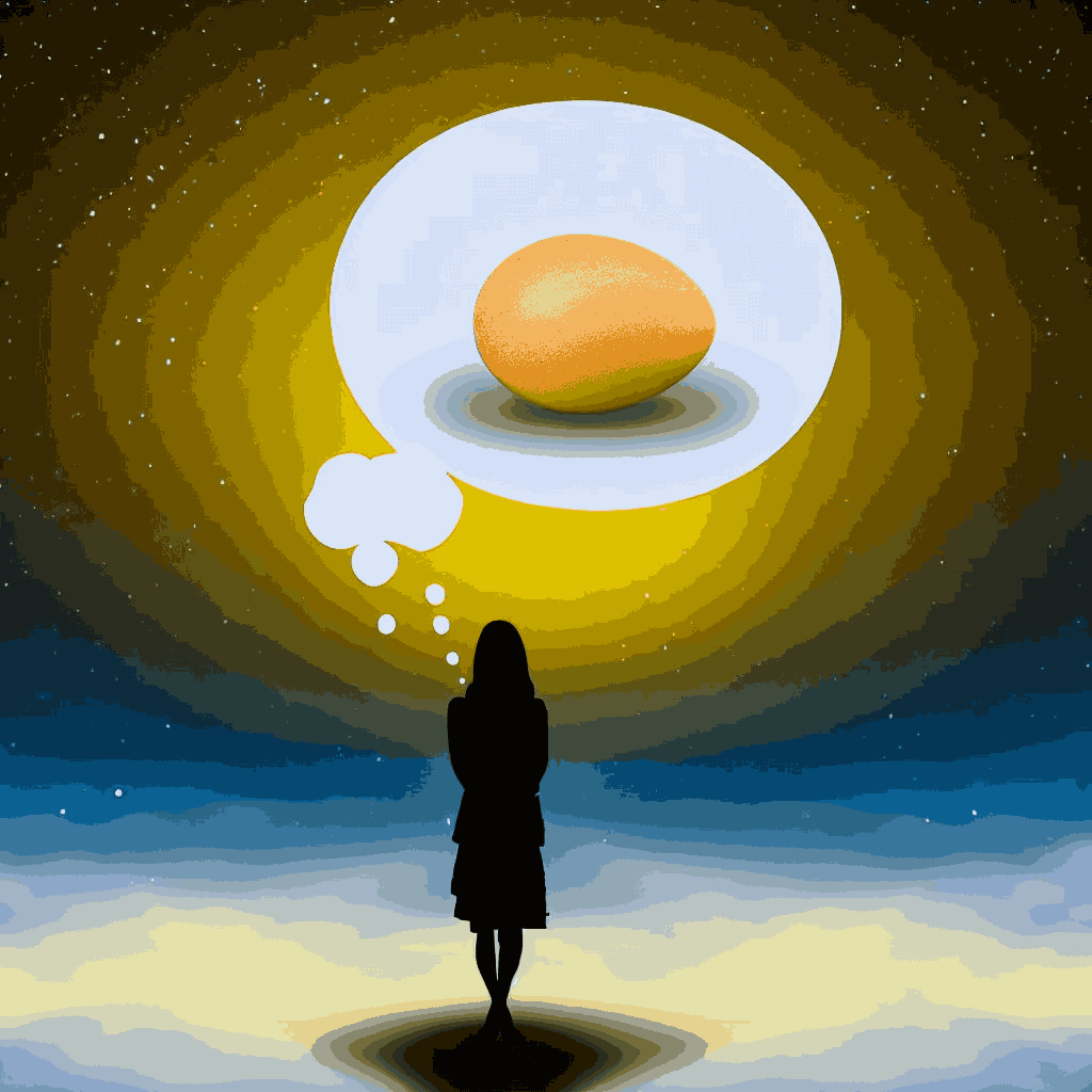 mulher sonhando com ovo