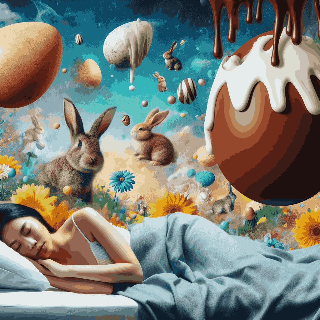 mulher sonhando com pascoa