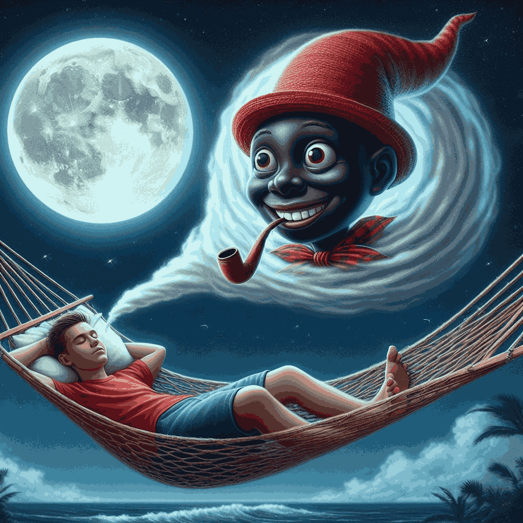 homem sonhando com saci perere