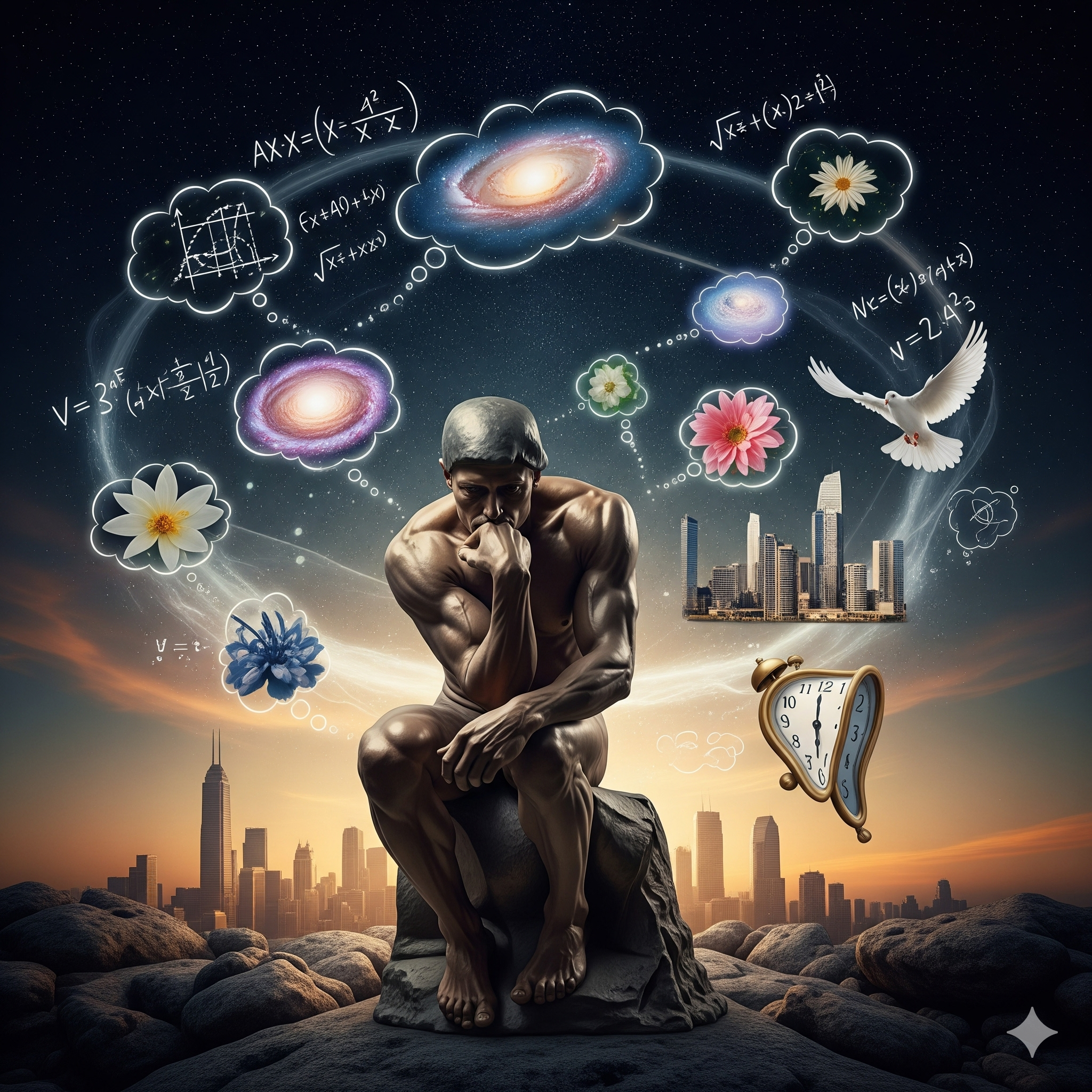 estatua pensando em psicologia analitica